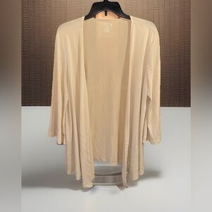White Stag Women's Beige Open Cardigan